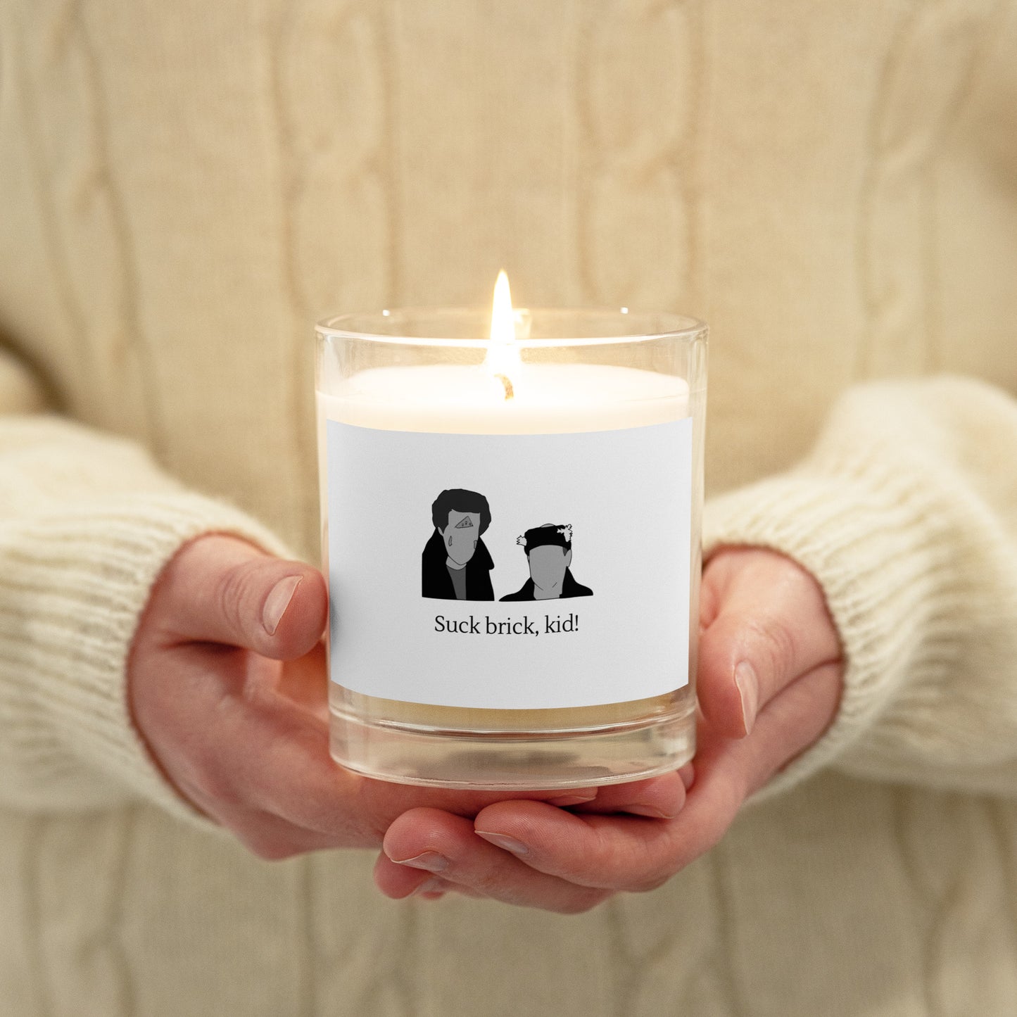 Home Alone "Suck Brick Kid" Glass jar soy wax candle