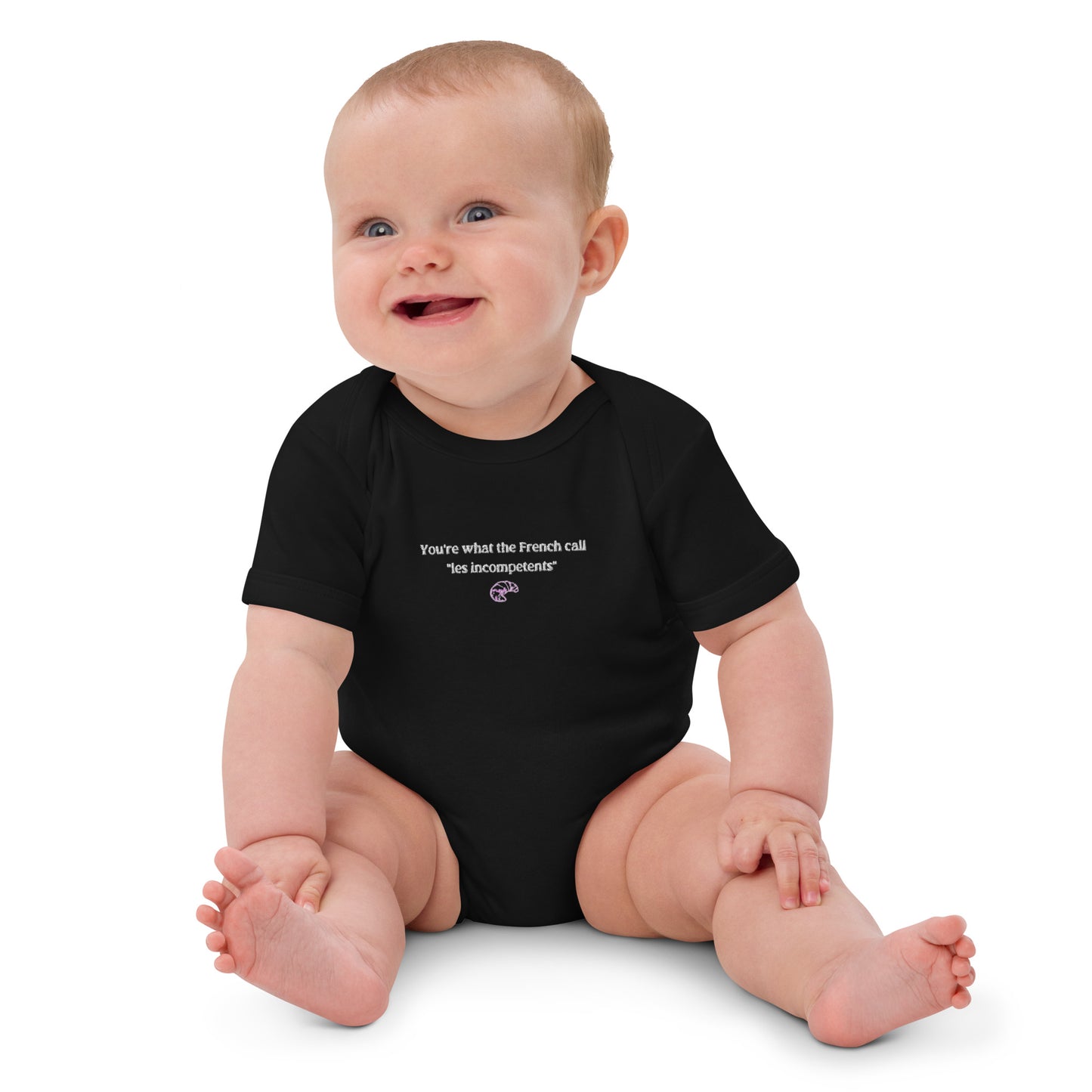 Home Alone "Les Incompetents" Embroidered Organic cotton baby bodysuit