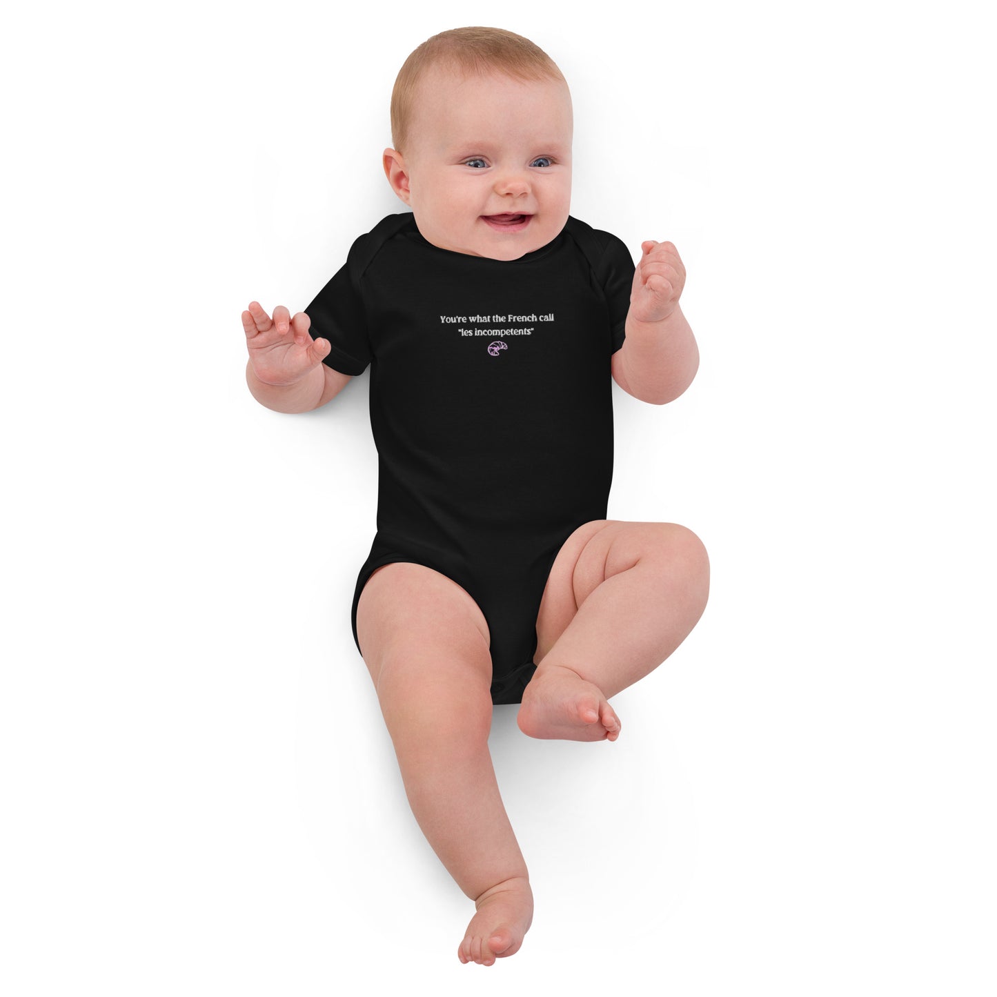 Home Alone "Les Incompetents" Embroidered Organic cotton baby bodysuit