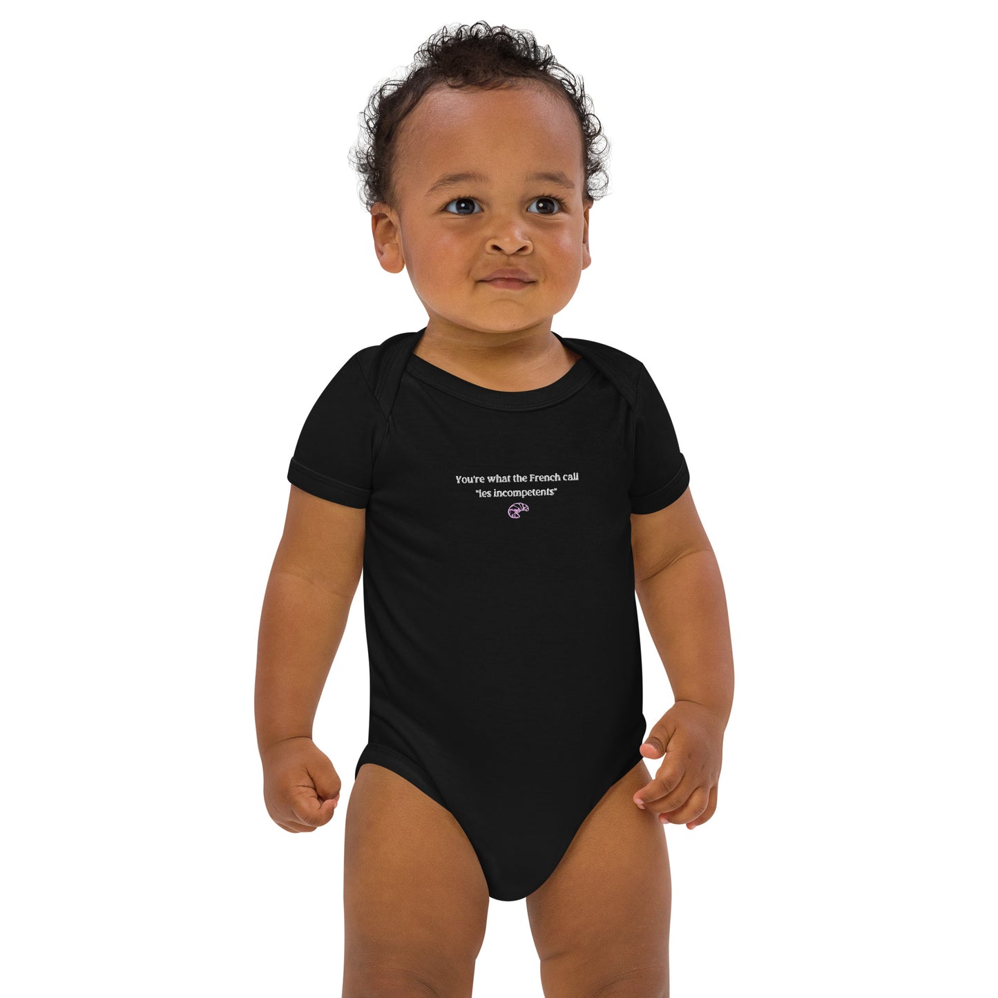 Home Alone "Les Incompetents" Embroidered Organic cotton baby bodysuit