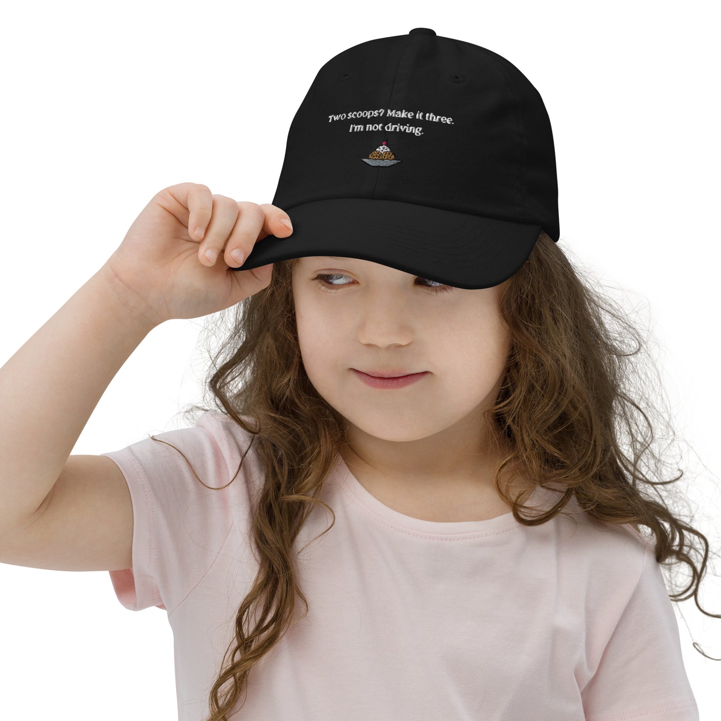 Home Alone "Two scoops? Make it three. I'm not driving." Kevin McCallister Youth baseball cap