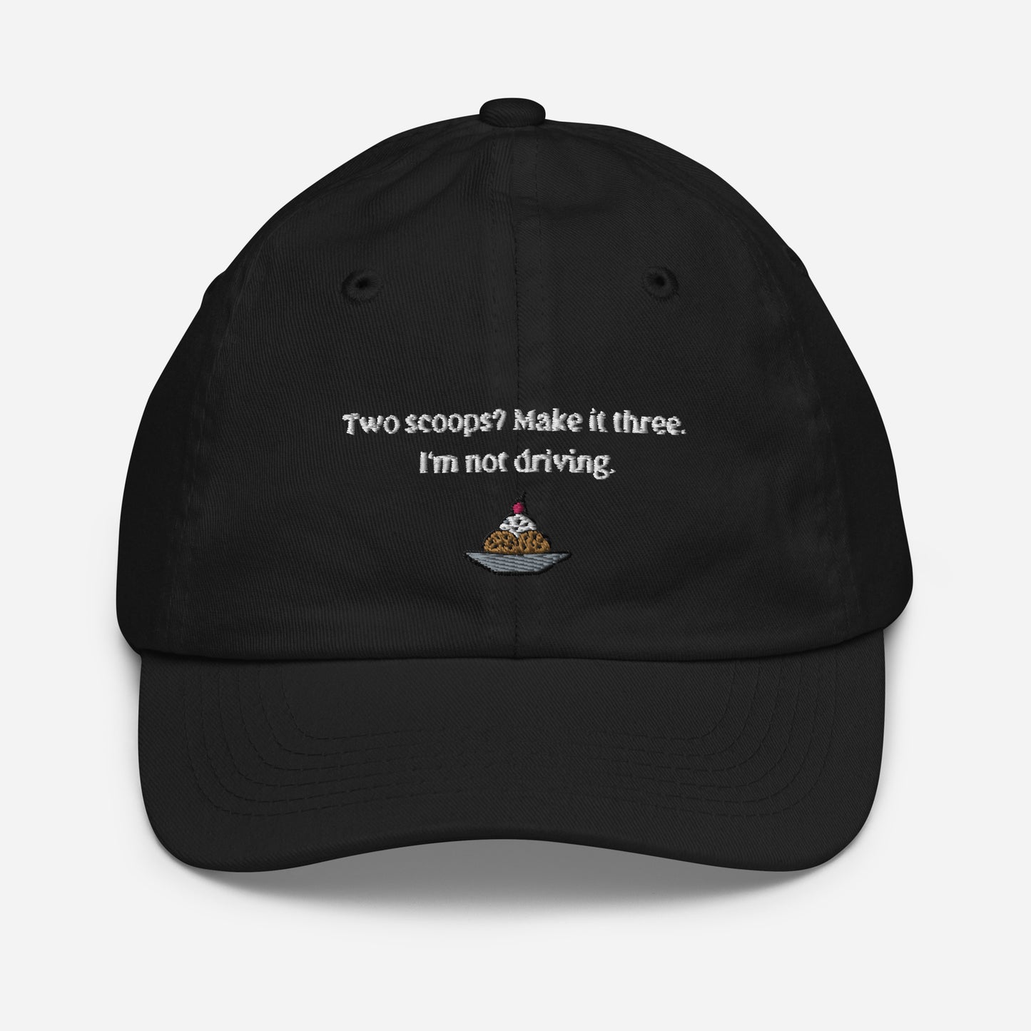 Home Alone "Two scoops? Make it three. I'm not driving." Kevin McCallister Youth baseball cap