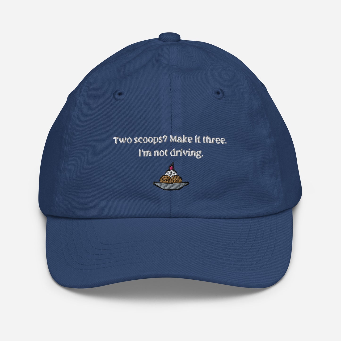 Home Alone "Two scoops? Make it three. I'm not driving." Kevin McCallister Youth baseball cap