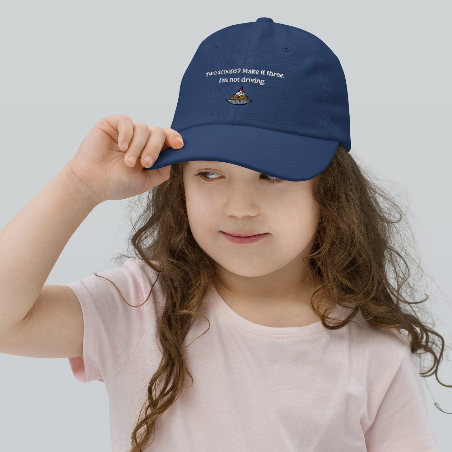 Home Alone "Two scoops? Make it three. I'm not driving." Kevin McCallister Youth baseball cap